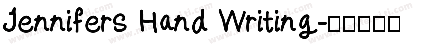 Jennifers Hand Writing字体转换